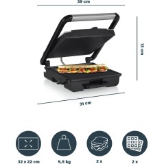 Princess 112425 Panini Grill Pro - Perfectly Grilled Sandwiches & Delicious Meals at Home!